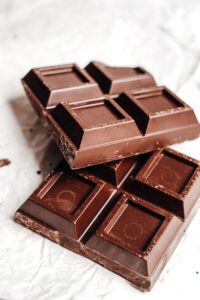 Chewed chocolate that improves their mental health